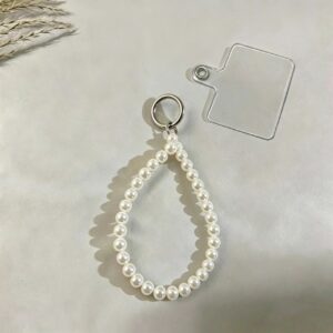 Pearl phone charm chain
